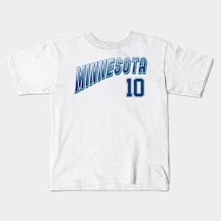 Retro Minnesota Number 10 Kids T-Shirt